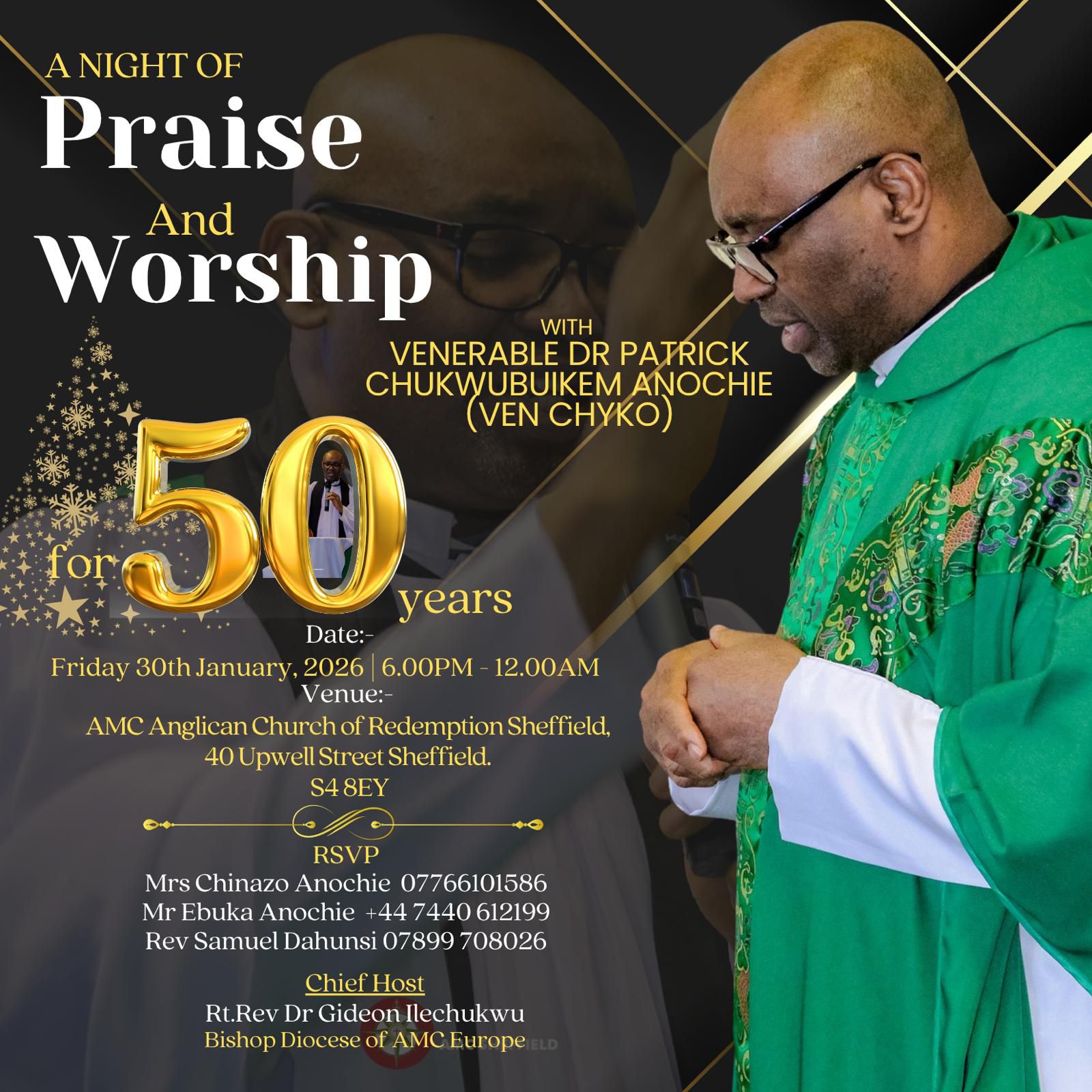 Our Vicar @ 50: A Night of Praise and Worship
